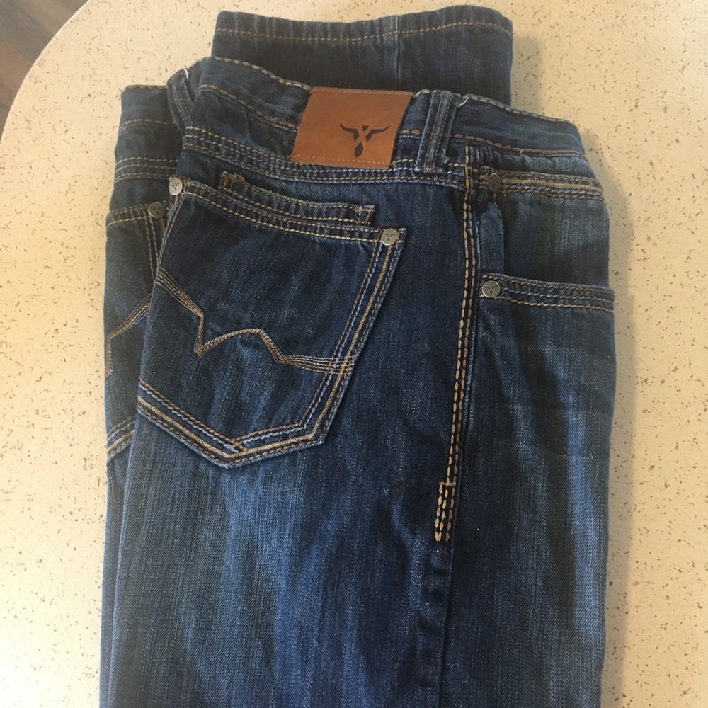 2 pairs Wrangler extreme jeans 32x34